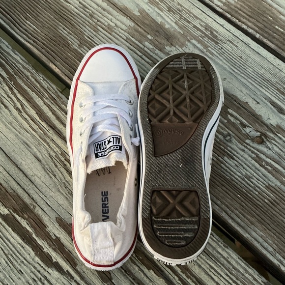 Converse Chuck Taylor Womens Shoreline Size 7.5 Sneaker Low White Slip On - Picture 6 of 10